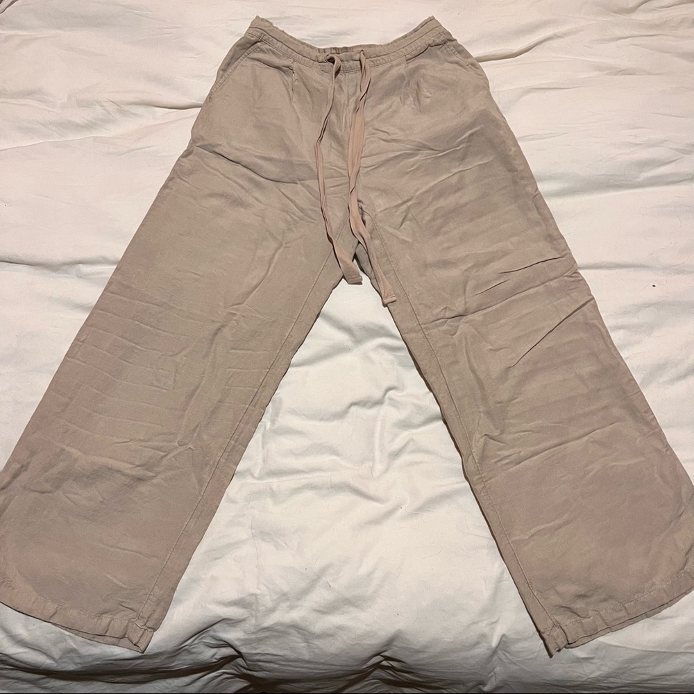 Loose Linen-Like Pants